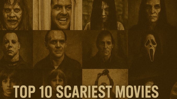 what are the top 10 scariest movies. what are the top 10 scariest movies.